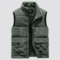 Gilet en velours côtelé matelassé pour hommes - Norbert