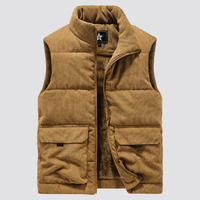 Gilet en velours côtelé matelassé pour hommes - Norbert