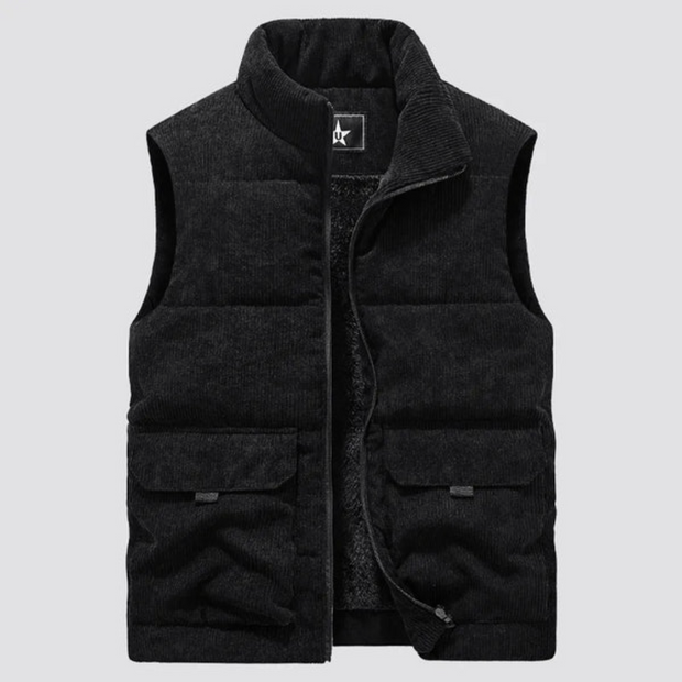 Gilet en velours côtelé matelassé pour hommes - Norbert