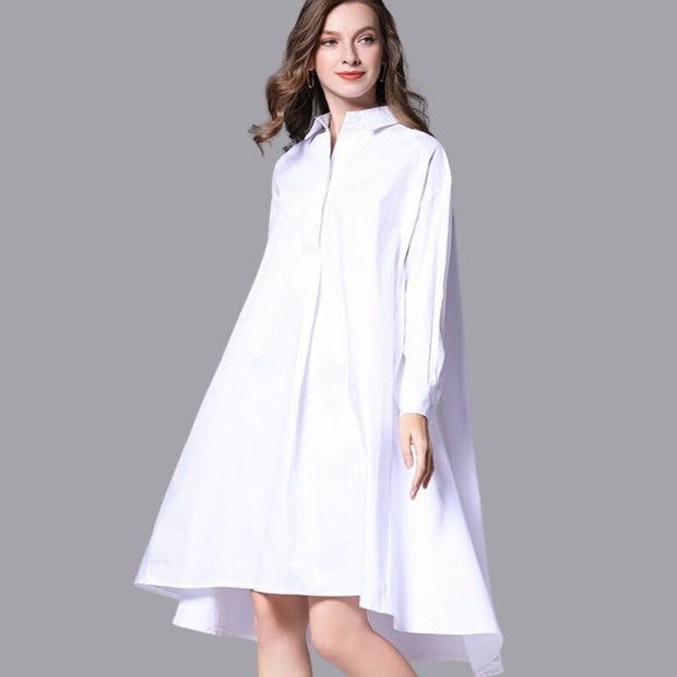 Daniella - Casual shirt dress with long sleeves