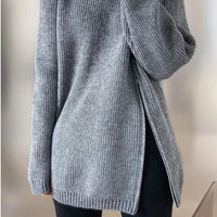 Catyla - Rippstrickpullover mit asymmetrischem Saum