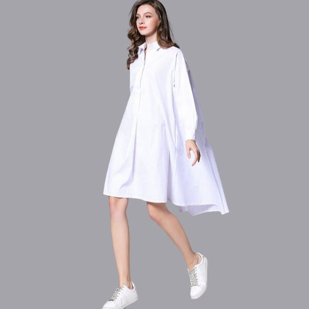 Daniella - Casual shirt dress with long sleeves