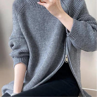 Catyla - Rippstrickpullover mit asymmetrischem Saum