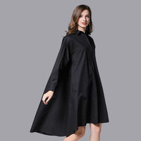 Daniella - Casual shirt dress with long sleeves