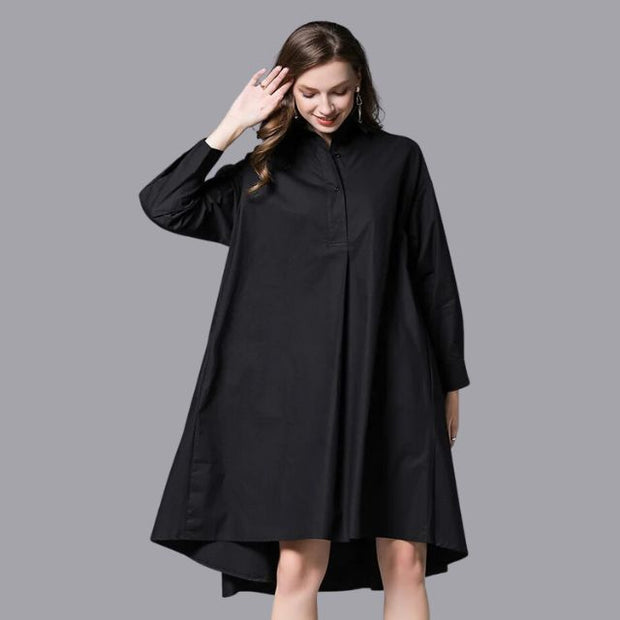 Daniella - Casual shirt dress with long sleeves