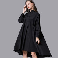 Daniella - Casual shirt dress with long sleeves