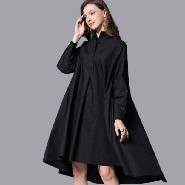 Daniella - Casual shirt dress with long sleeves