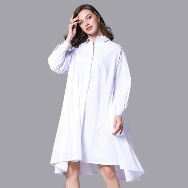 Daniella - Casual shirt dress with long sleeves