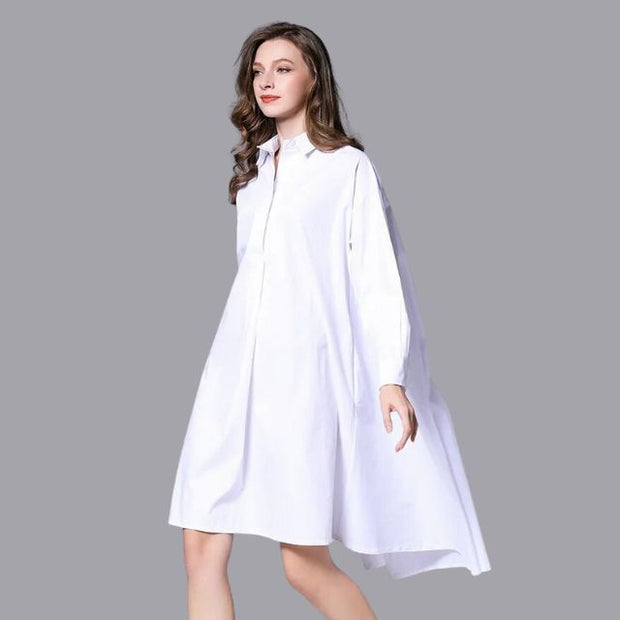 Daniella - Casual shirt dress with long sleeves
