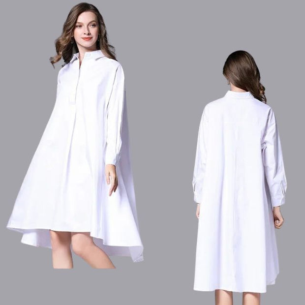 Daniella - Casual shirt dress with long sleeves