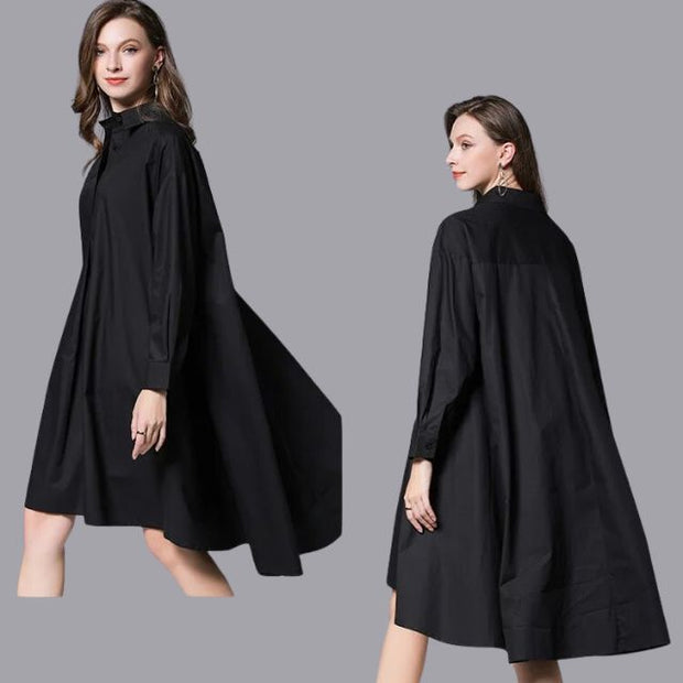 Daniella - Casual shirt dress with long sleeves