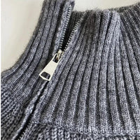 Catyla - Rippstrickpullover mit asymmetrischem Saum