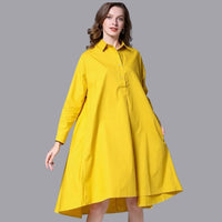 Daniella - Casual shirt dress with long sleeves