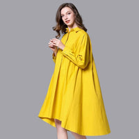 Daniella - Casual shirt dress with long sleeves