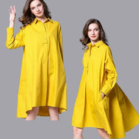 Daniella - Casual shirt dress with long sleeves