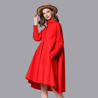 Daniella - Casual shirt dress with long sleeves