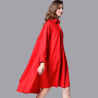 Daniella - Casual shirt dress with long sleeves
