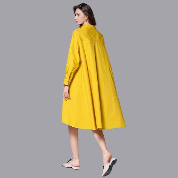 Daniella - Casual shirt dress with long sleeves