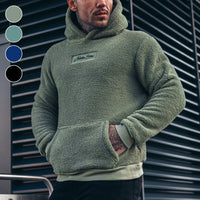 Sweat à capuche en peluche de luxe pour hommes