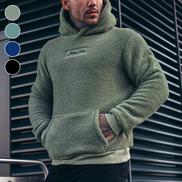 Sweat à capuche en peluche de luxe pour hommes
