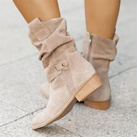 Avice - Bottes courtes à talons bas