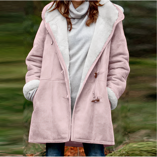 WENDY - Manteau en velours à manches longues