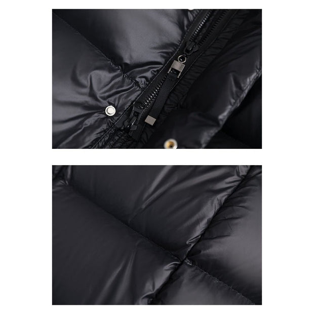 Veste d'hiver en duvet chaude et imperméable pour femmes