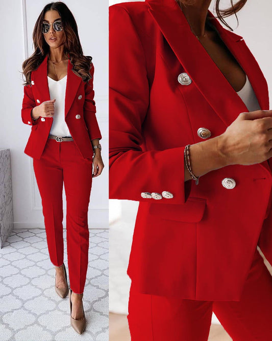 Vivian - Elégant tailleur-pantalon avec veste & pantalon