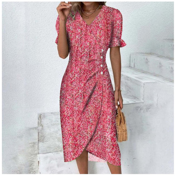 Piera - Robe fine avec boutons