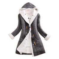 Amanda - manteau doublé sherpa avec capuche