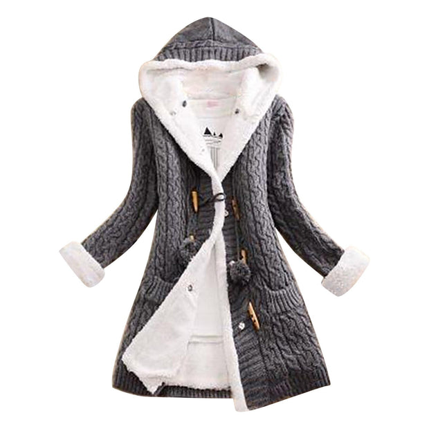 Amanda - manteau doublé sherpa avec capuche