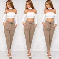 Eleanor - Pantalon de harem à taille haute