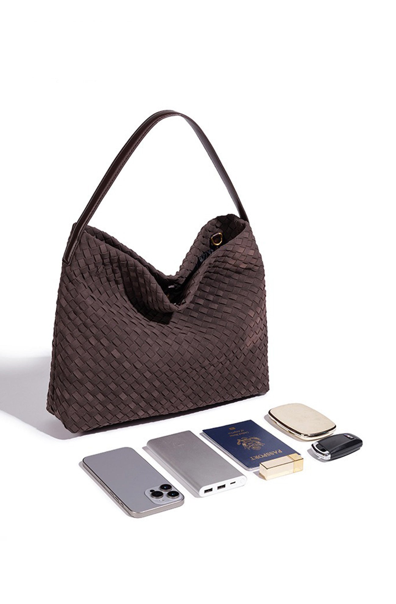 Damen Tragetasche elegant geflochtenes Design