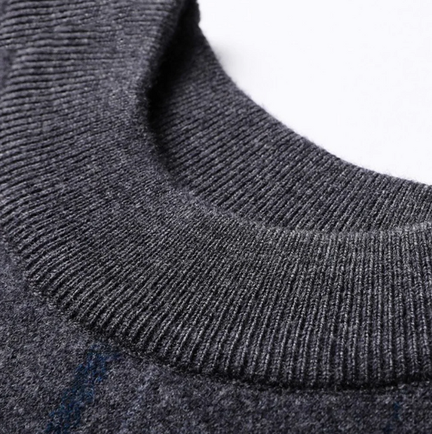 Pull à col rond stylé et de haute qualité pour hommes