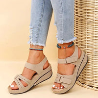 Blanche - Summer wedge sandals