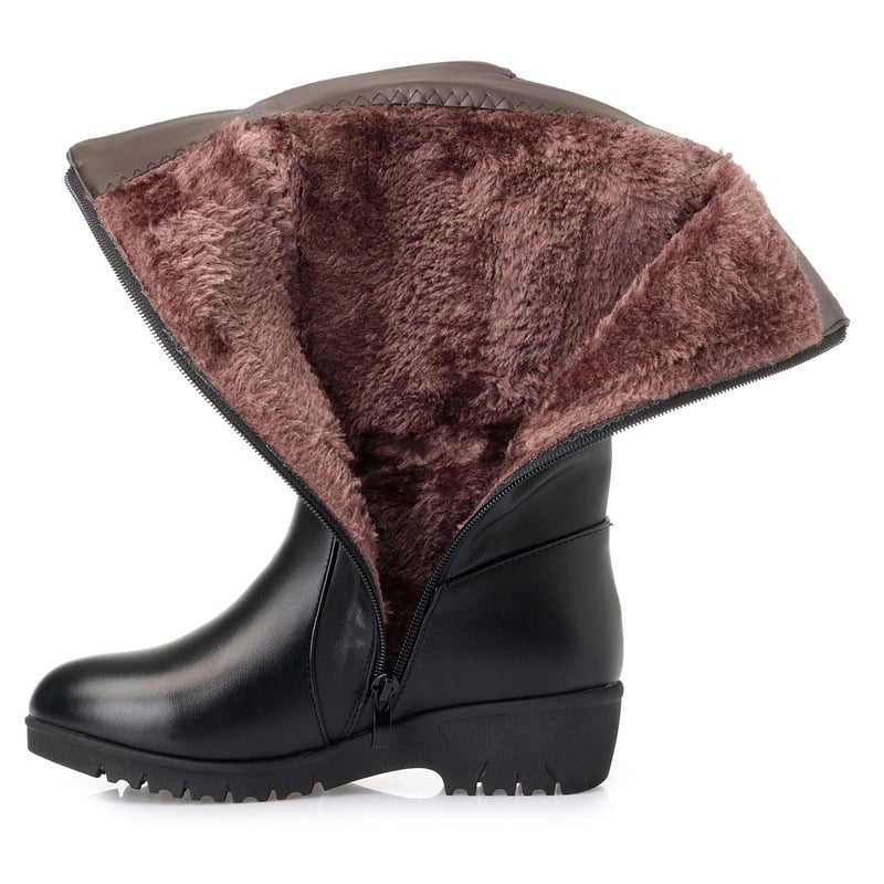 Damenstiefel mit verlängerter Kappe und leichtem Plateau - Lareva