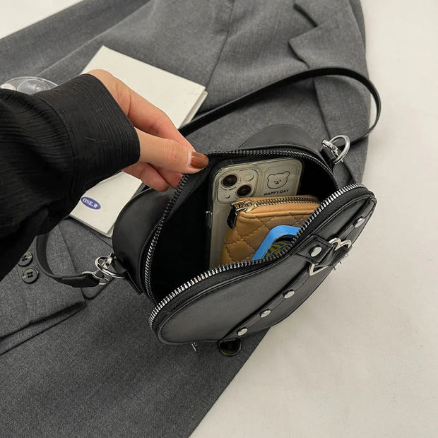 Jefna - Sac à rivets en forme de cœur