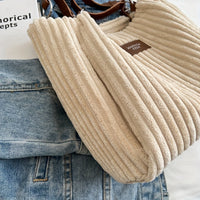 Vivy - Sac à chaîne en velours côtelé à la mode