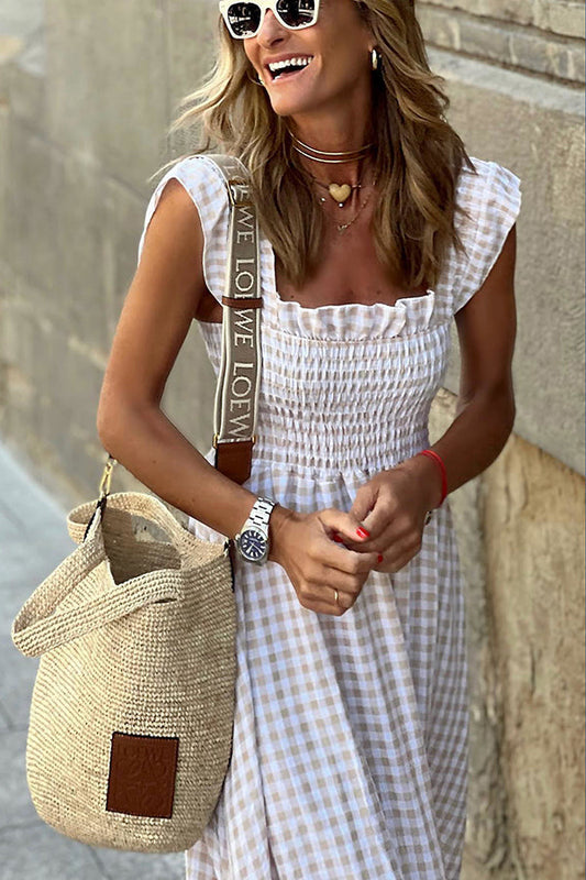 Marlene | Smocked long dress