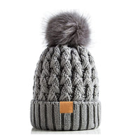 Unisex-Winterstrickmütze mit Bommel - Norel