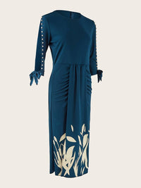 Godiva - Elegant Dress With Beaded Sleeves
