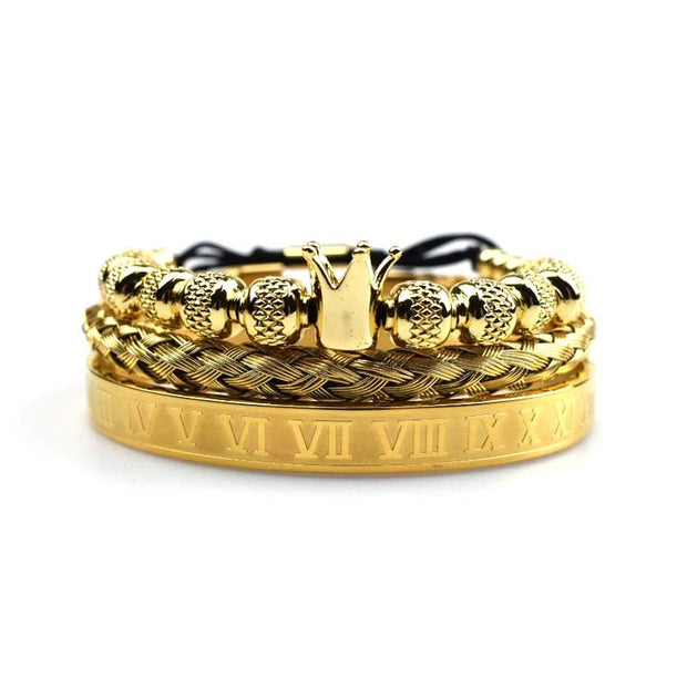 Bracelet homme Couronne impériale style romain - Magnus