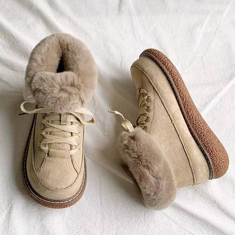 Winterpantoffeln für Damen mit Plüschrand - Lirana