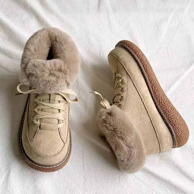 Winterpantoffeln für Damen mit Plüschrand - Lirana