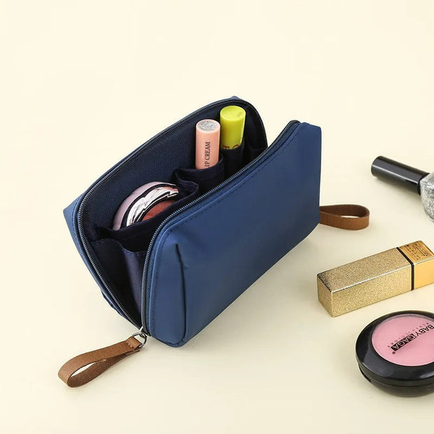 GraceGlam - Trousse de toilette à double fermeture éclair