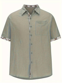 Michael - Chemise traditionnelle élégante avec impression graphique à carreaux