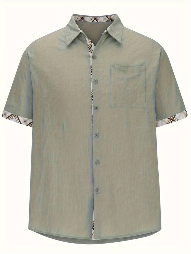 Michael - Chemise traditionnelle élégante avec impression graphique à carreaux