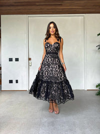 Lyla - Robe longue à bretelles et dos ouvert