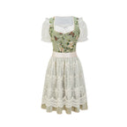 Damen Oktoberfest Dirndl Kleid Grün - Lucia