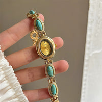 Bijoux femme montre bracelet avec détail ovale - Alviera